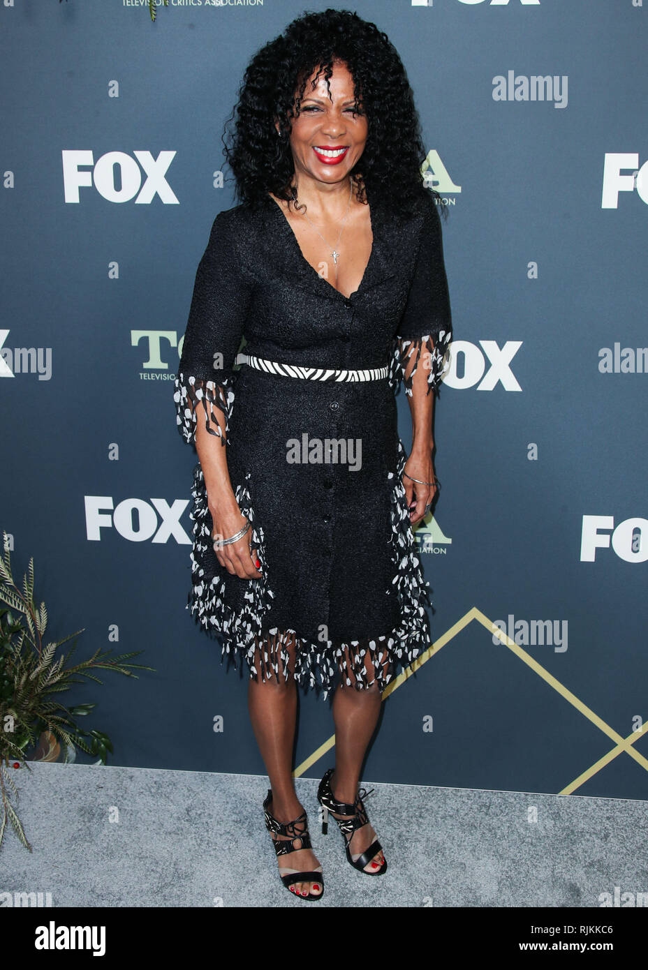 PASADENA, LOS ANGELES, CA, USA - FEBRUARY 06: Actress Penny Johnson Jerald arrives at the FOX Winter TCA 2019 All-Star Party held at The Fig House on February 6, 2019 in Pasadena, Los Angeles, California, United States. (Photo by Xavier Collin/Image Press Agency) Stock Photo