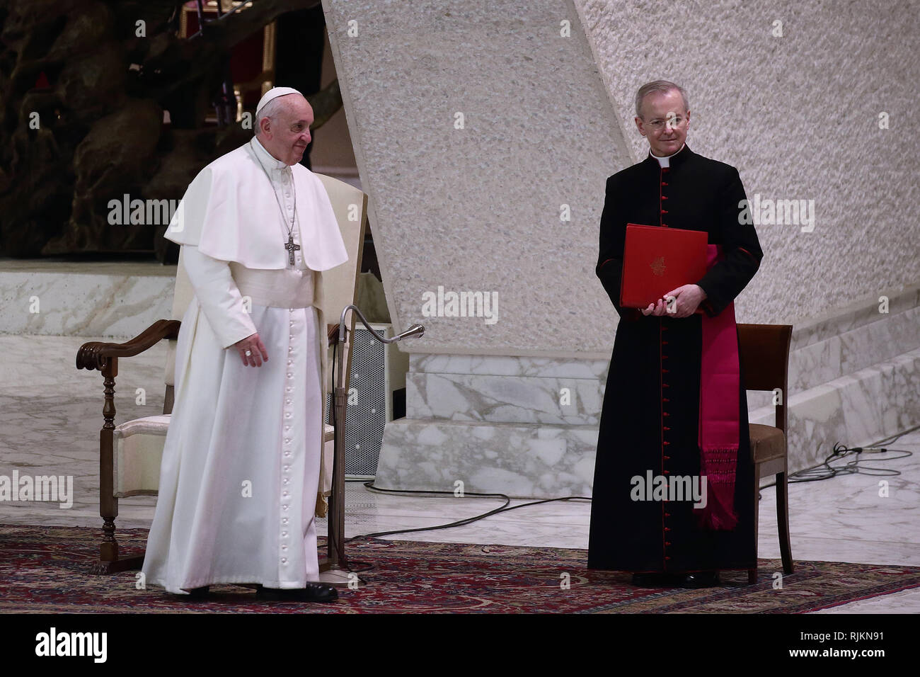 February 6, 2019 - Vatican City (Holy See) POPE FRANCIS during his ...