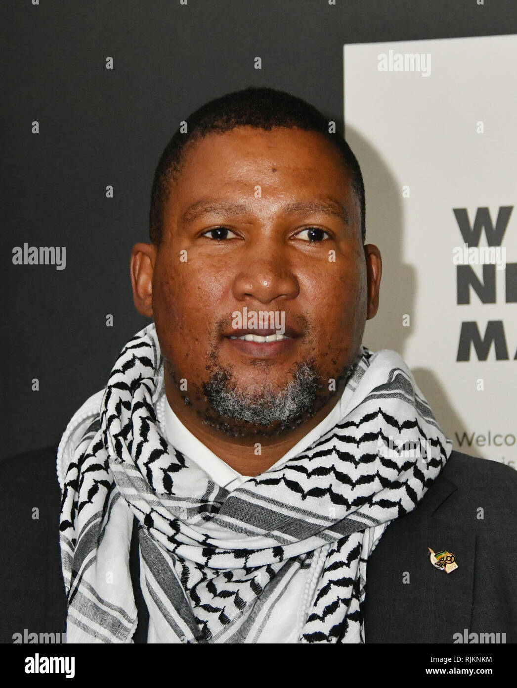 London, UK. 7th Feb 2019. Nelson Mandela’s grandson, Nkosi Zwelivelile ...