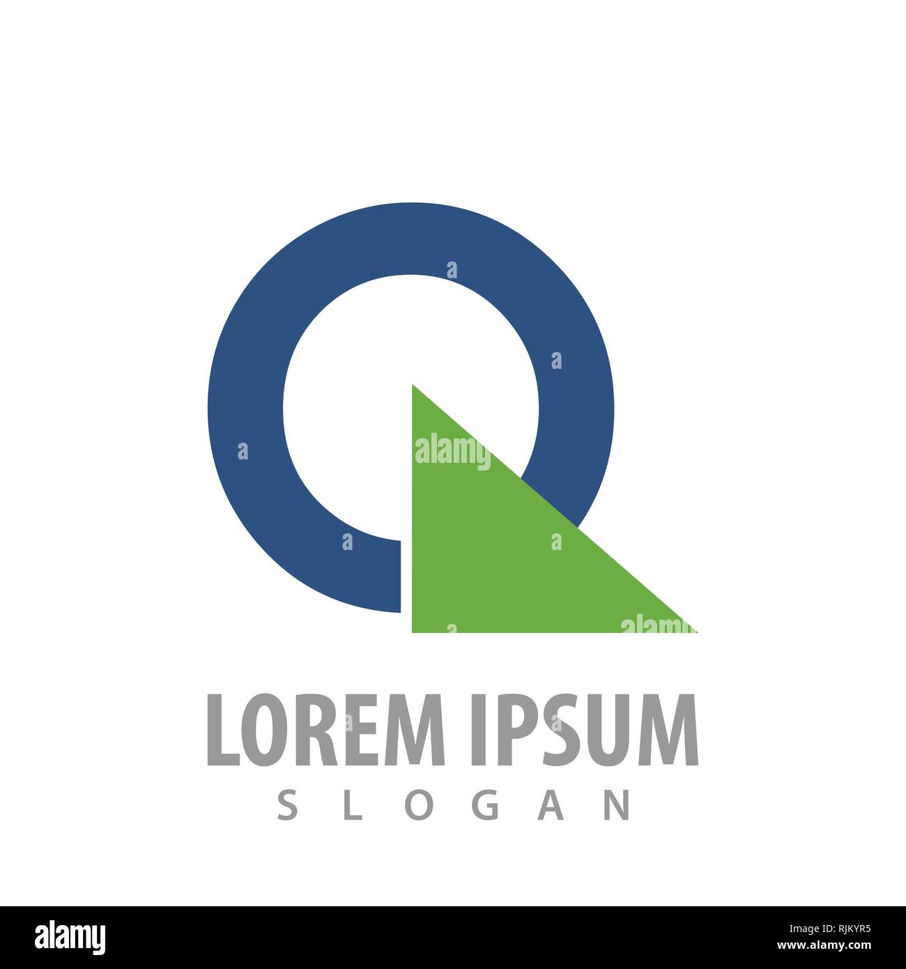 Circle triangle logo concept design. Symbol graphic template element