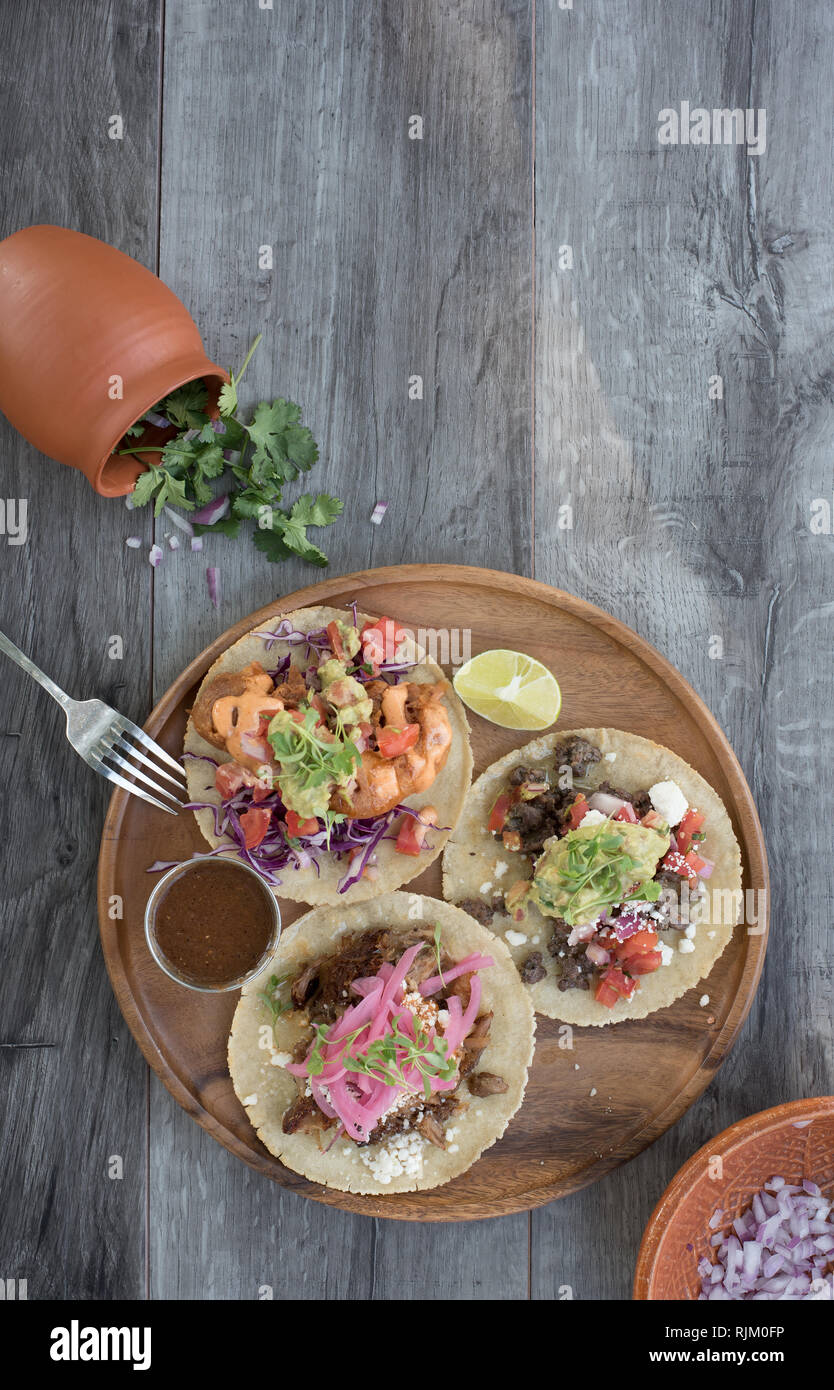 Gourmet Tacos Stock Photo