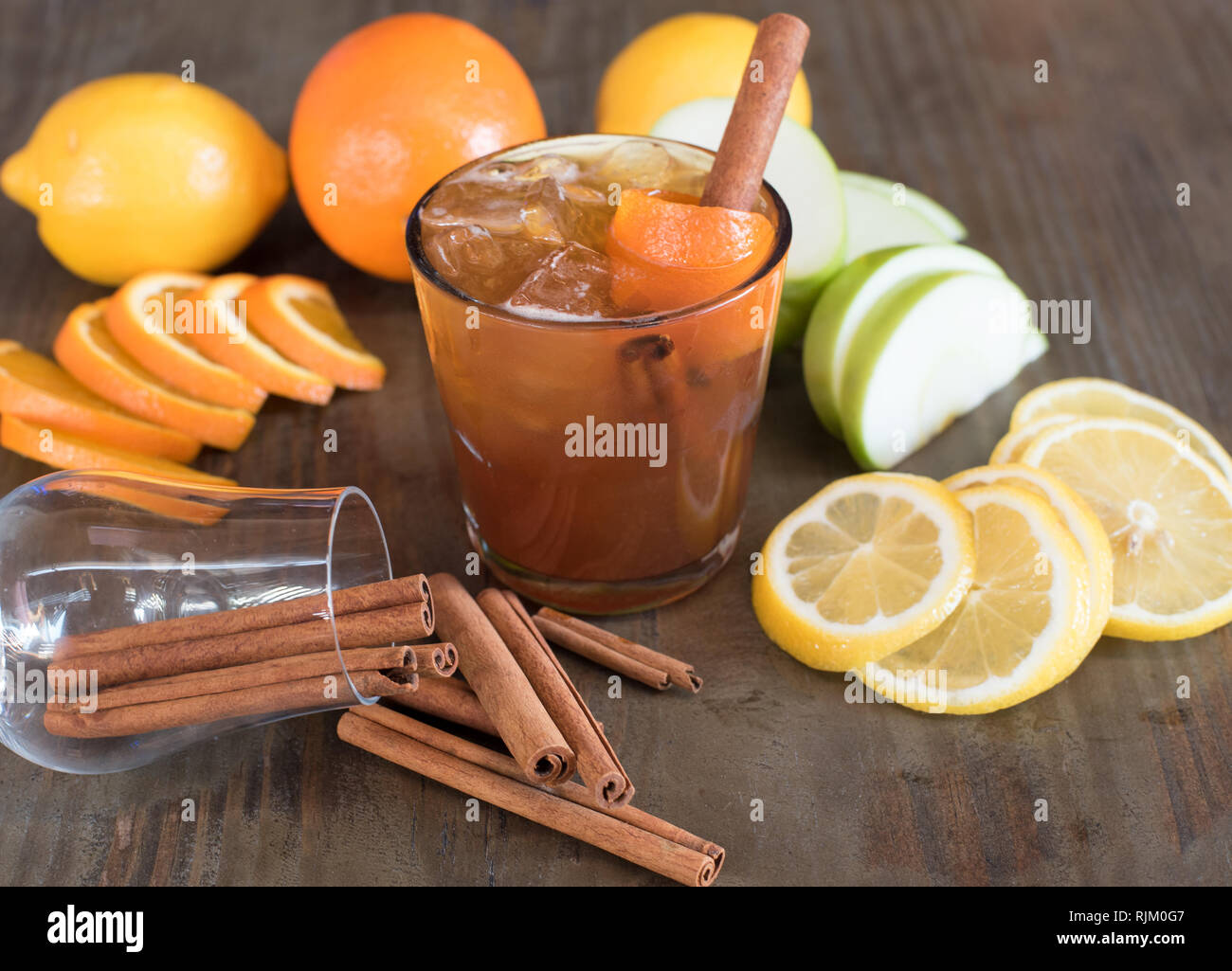 Fancy Hand Crafted Cocktail Stock Photo