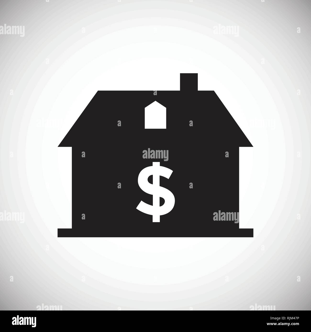 Real estate on white background for app or web using Stock Vector Image ...