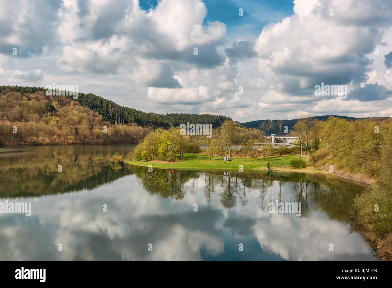 Lake Bigge in North RhineWestphalia near Siegen Stock Photo Alamy