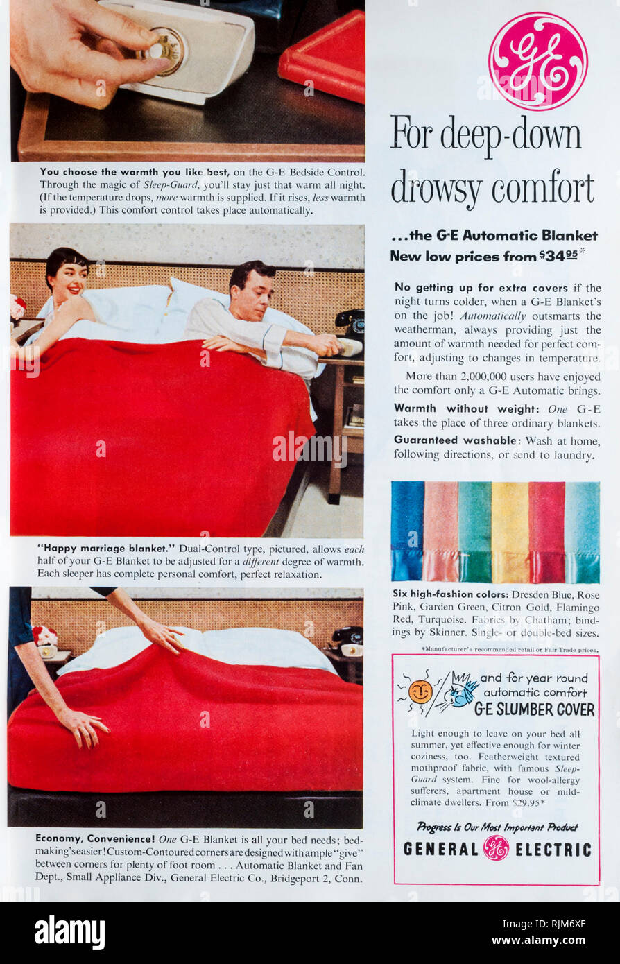 Vintage electric blanket hotsell