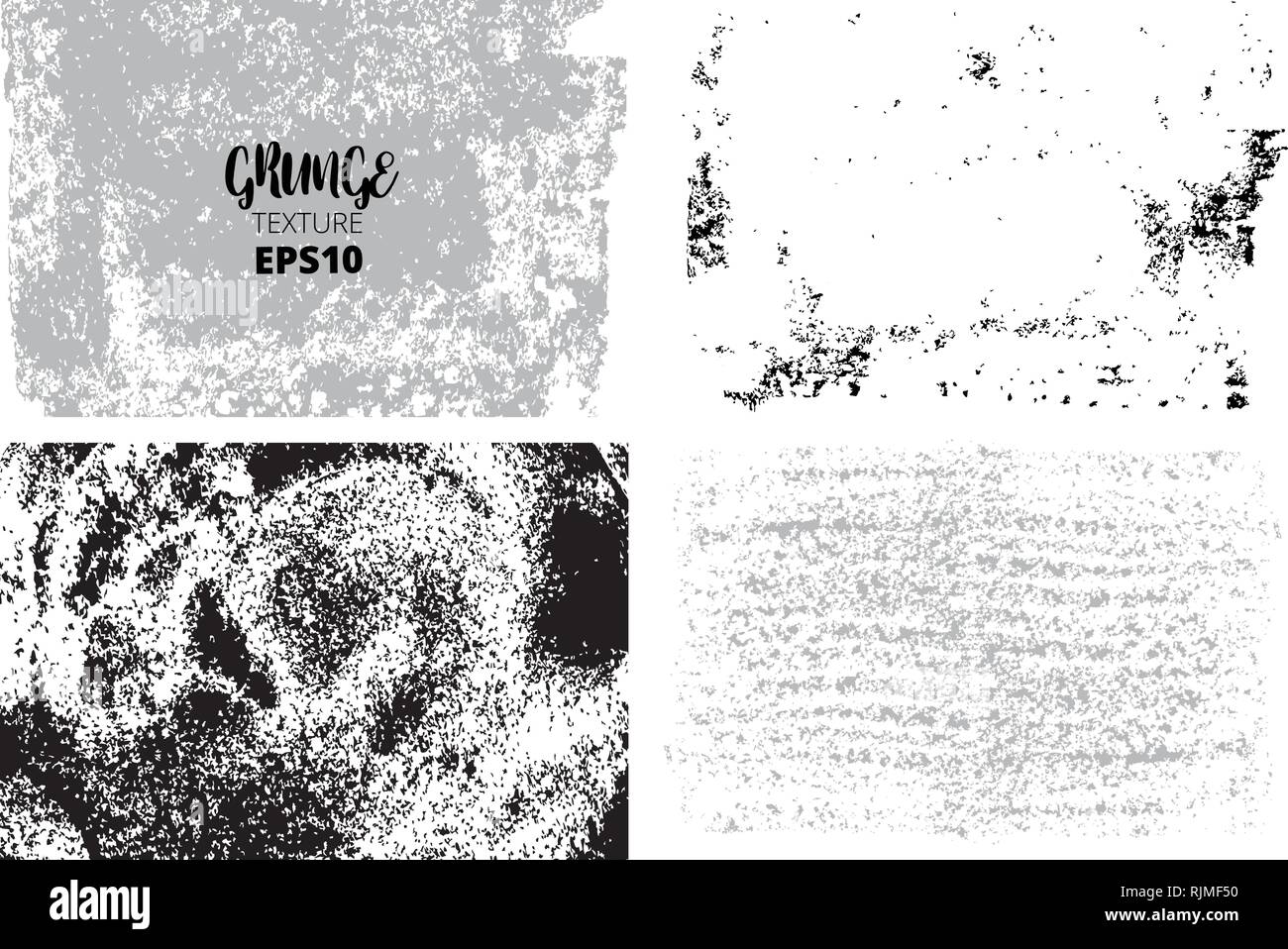 grunge textures set. Abstract background. vector illustration. Stock Vector