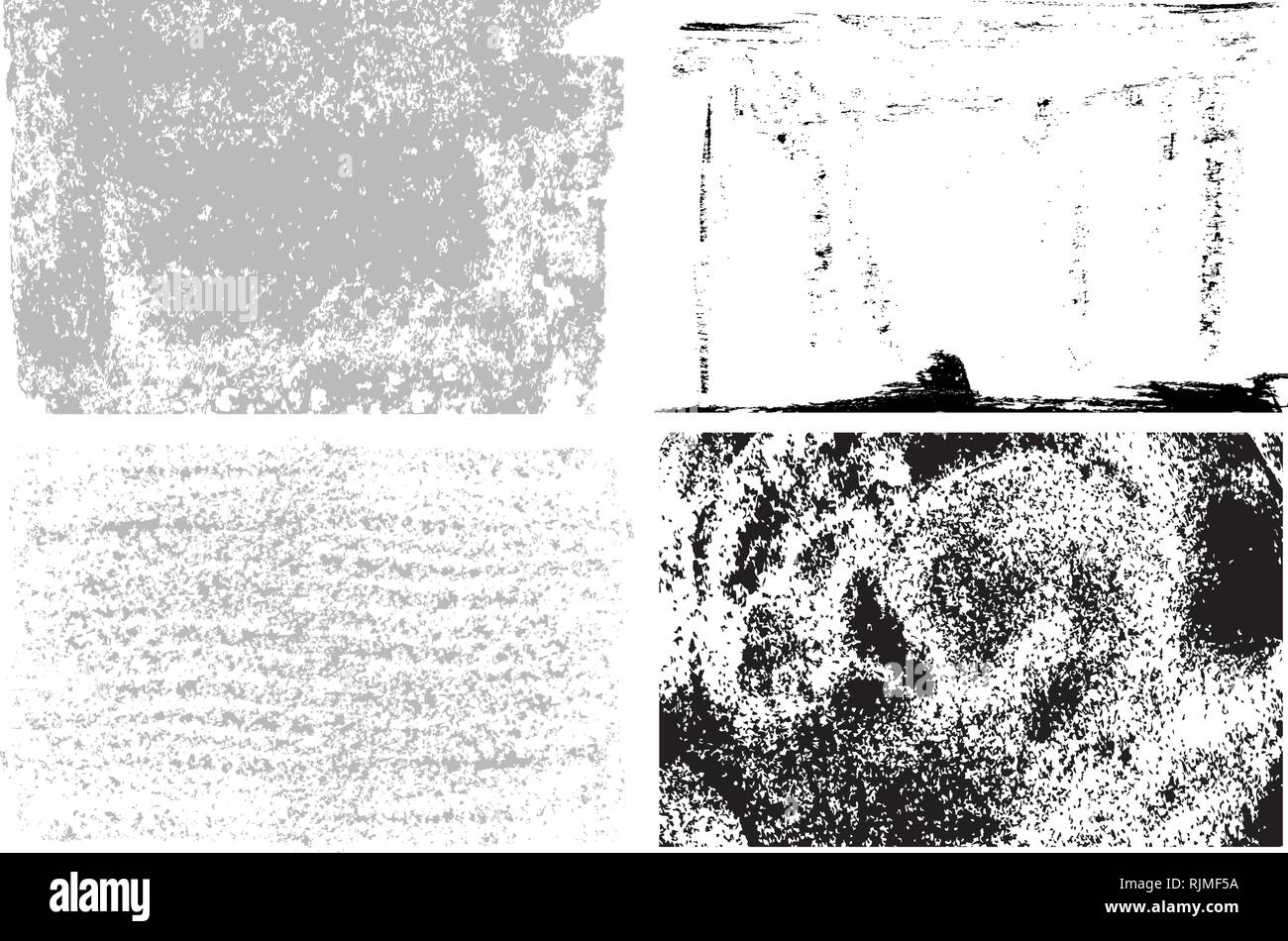 grunge textures set. Abstract background. vector illustration. Stock Vector
