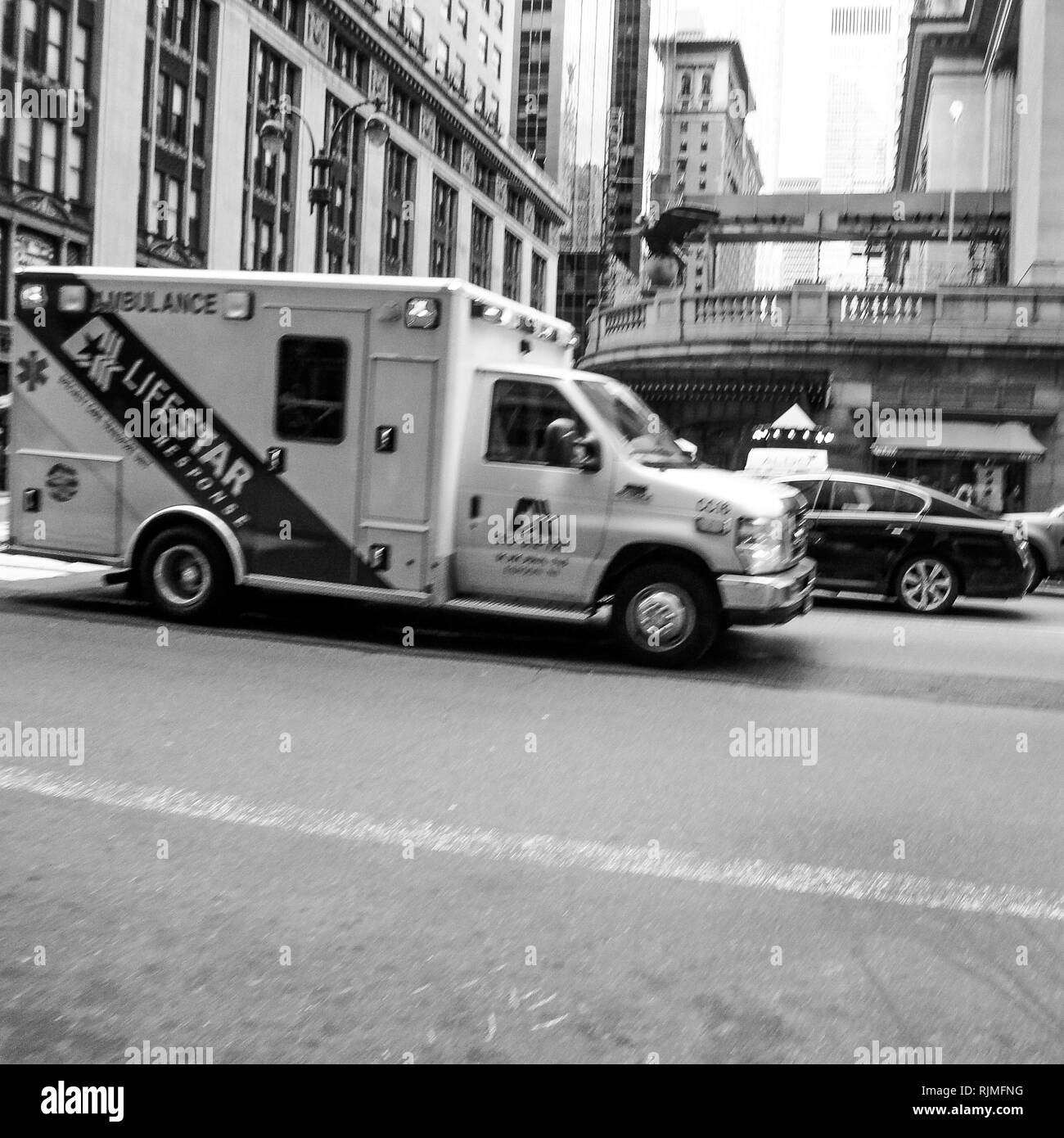 Emergency Care ambulance, NewYork, USA Stock Photo Alamy