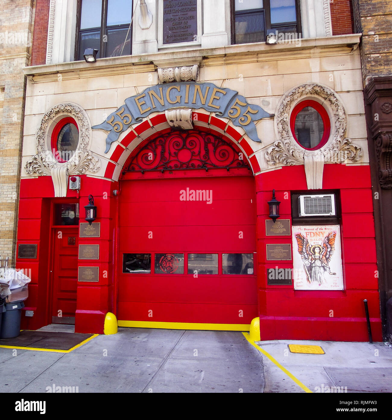 55th Fire station, NewYork Fire Department, NYFD, NewYork, USA Stock