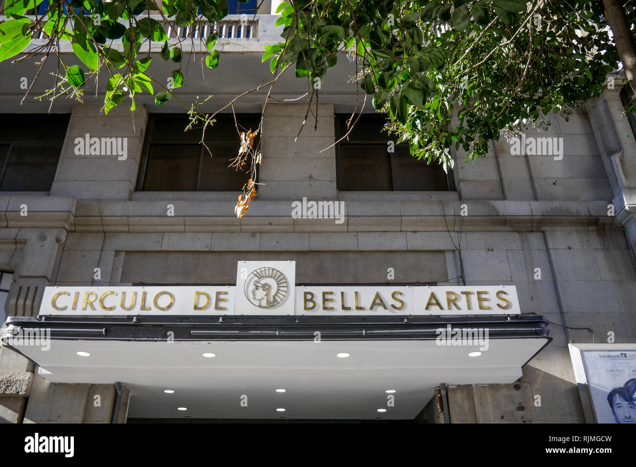 Circulo de Bellas Artes, Fine arts Club, Madrid, Spain Stock Photo