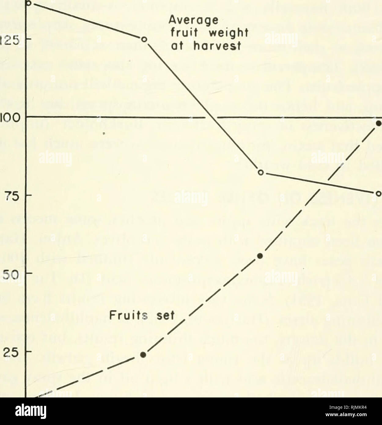 . Auxins and plant growth. Auxin; Plant growth promoting substances. Flower and Fruit Thinning 239 from apples (Southwick and Weeks, 1950). Similarly, it has been found that olives can be thinned with auxins only until natural drop has stopped, and after that auxin sprays have no thinning effect (Hart- mann, 1952). It is known that &quot;June drop&quot; of apples is associated with a low production of auxin (Luckwill, 1953), after which auxin production in the young fruit is relatively high (see figure 103). Many workers have noted that auxin applications selectively thin the fruits on weak or Stock Photo