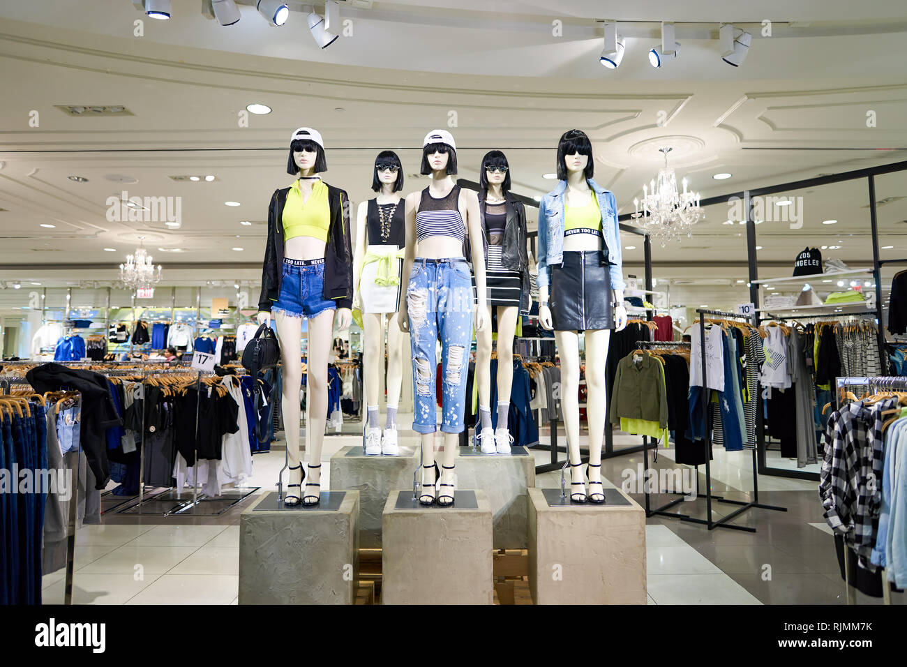 NEW YORK MARCH 19, 2016 inside of Forever 21 in NewYork. Forever 21