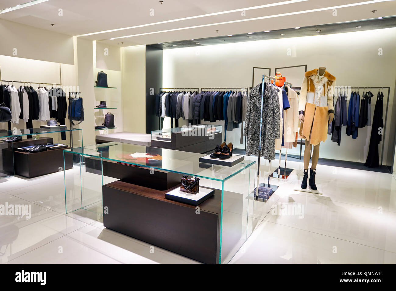 HONG KONG - JANUARY 26, 2016: inside of Calvin Klein store at Elements  Shopping Mall. Calvin Klein Inc. is an American fashion house founded by  the fa Stock Photo - Alamy