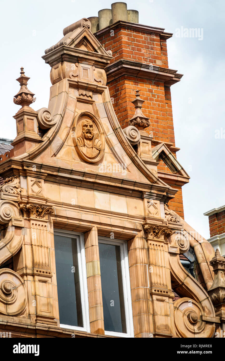 United Kingdom Great Britain England London Mayfair South Audley Street historic house facade sightseeing visitors travel traveling tour tourist Stock Photo