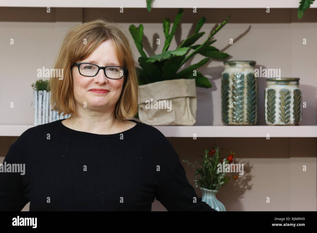 Lucy Mangan, the British journalist, writer, and author, TV critic for The Guardian. Photo by Antony Thompson/TWM Stock Photo