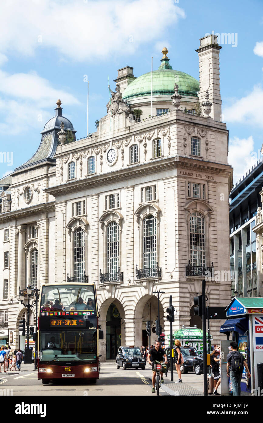 United Kingdom Great Britain England London Westminster Piccadilly Circus Regent Street County Fire And Alliance Life Office Building Reginald Blomfie United Kingdom Great Britain England London Westminster Piccadilly Circus Regent Street County Fire And Alliance Life Office Building Reginald Blomfie