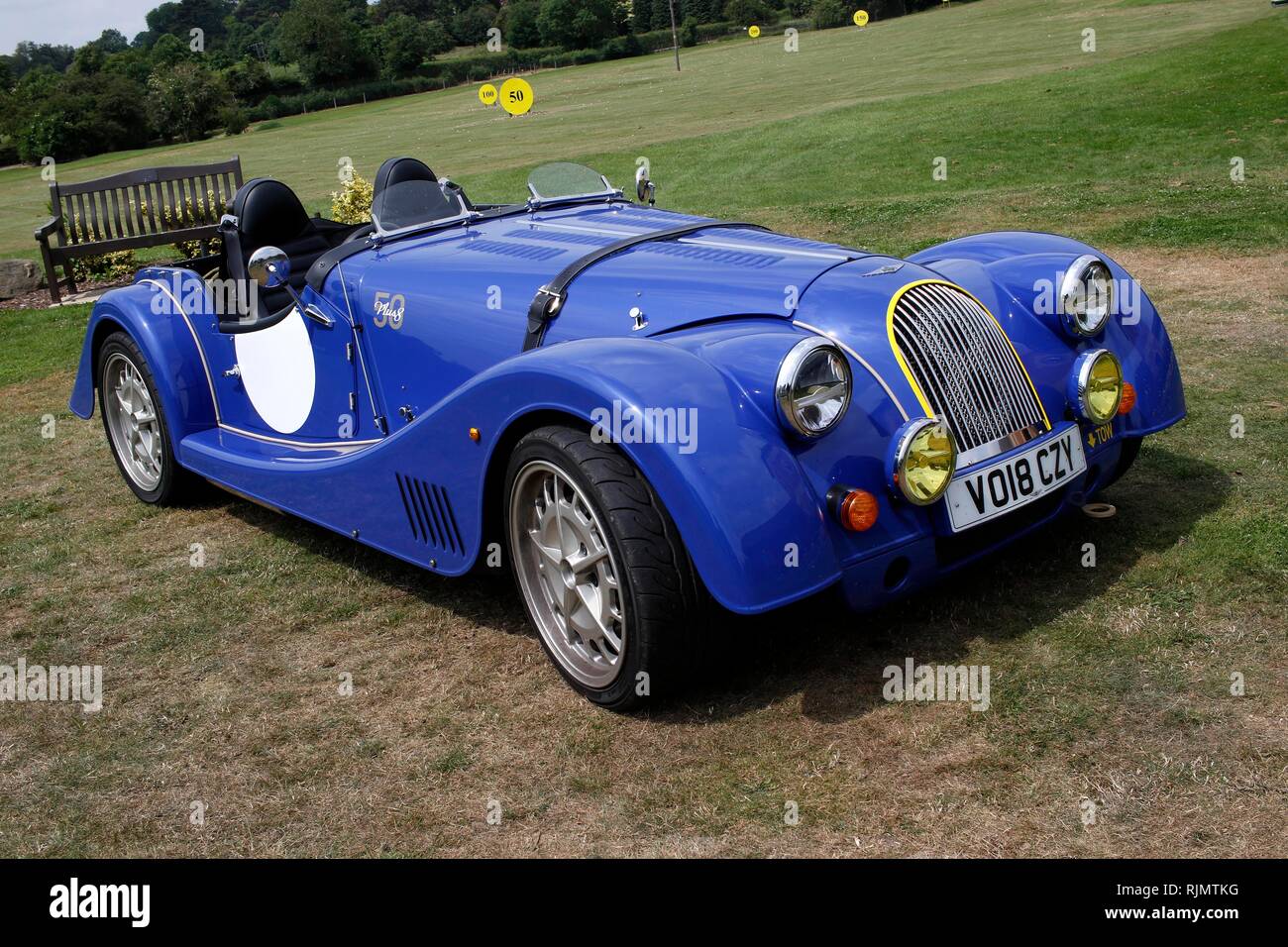 The special edition Morgan Plus 8 50th, one of only 50 to be built, on show  outside the clubhouse at Welcombe Golf Club, near Stratford upon Avon Stock  Photo - Alamy