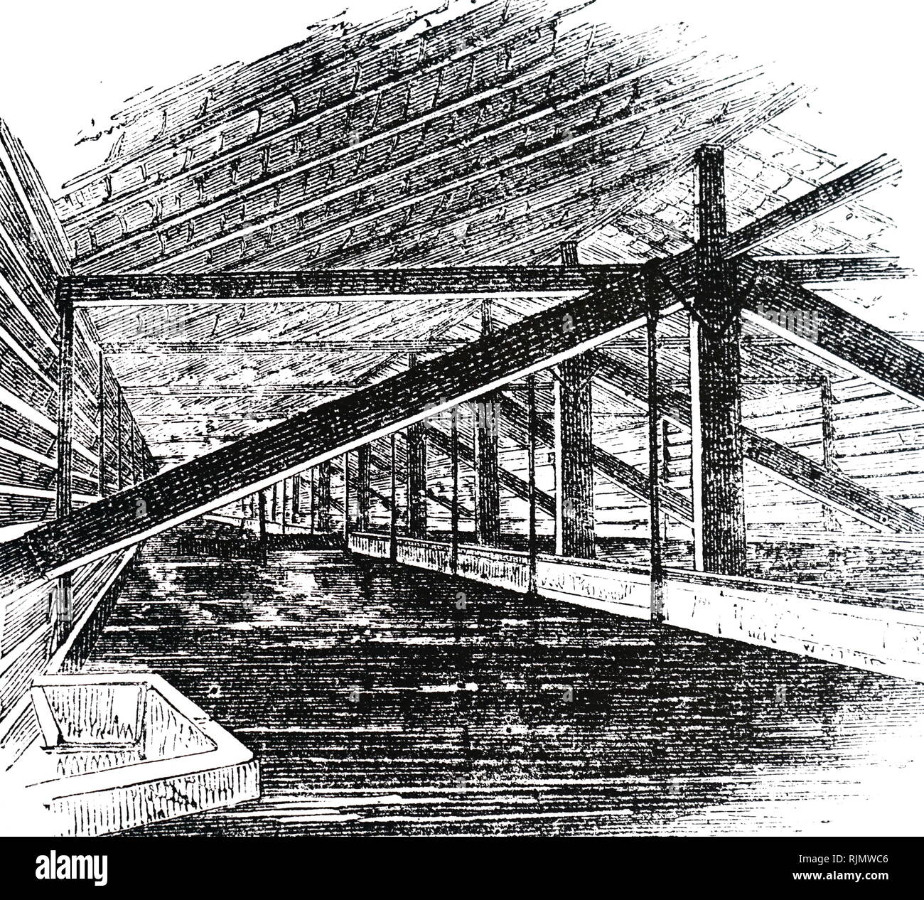 Cooling wort after boiling before fermentation hires stock photography