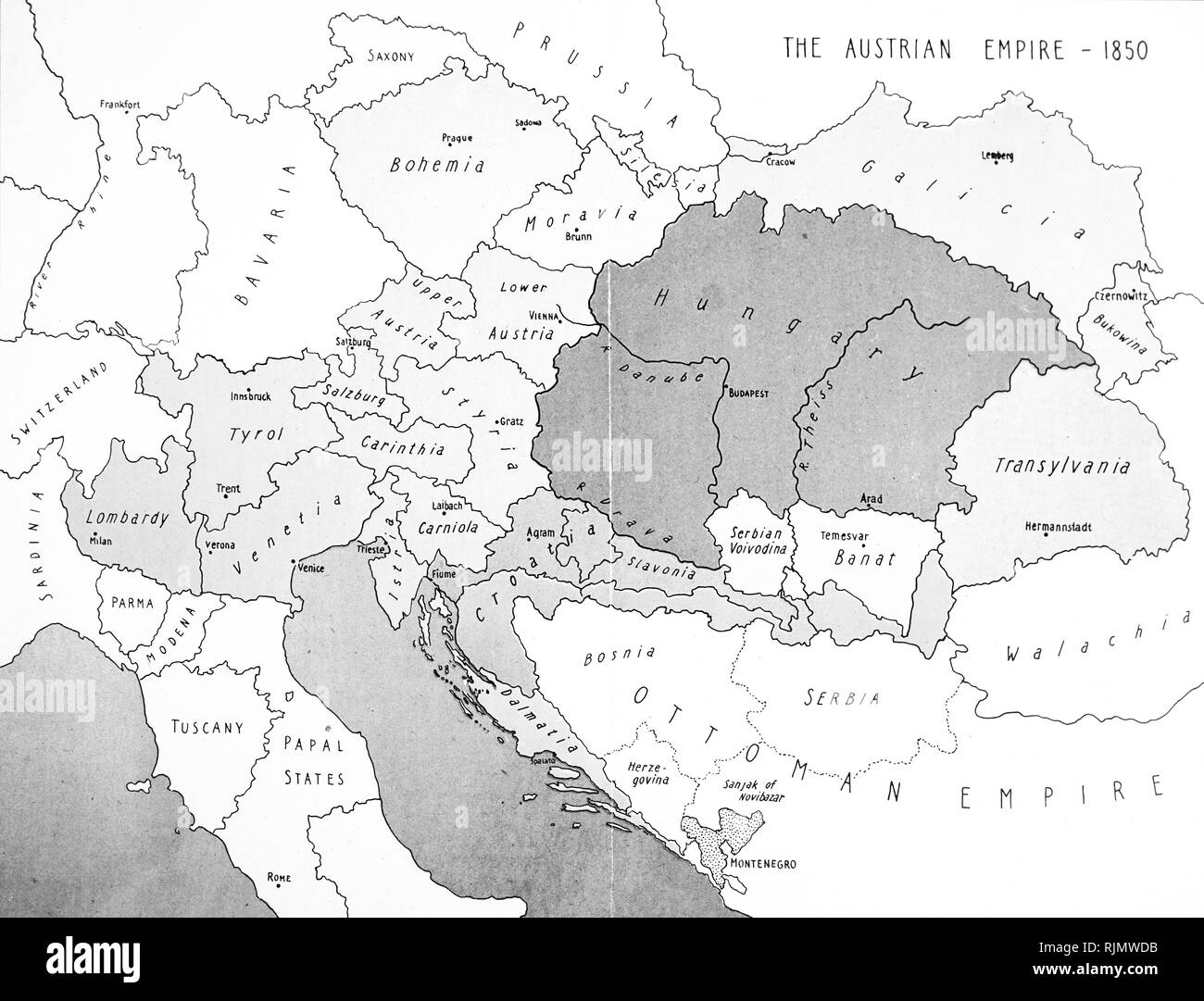 austrian empire map