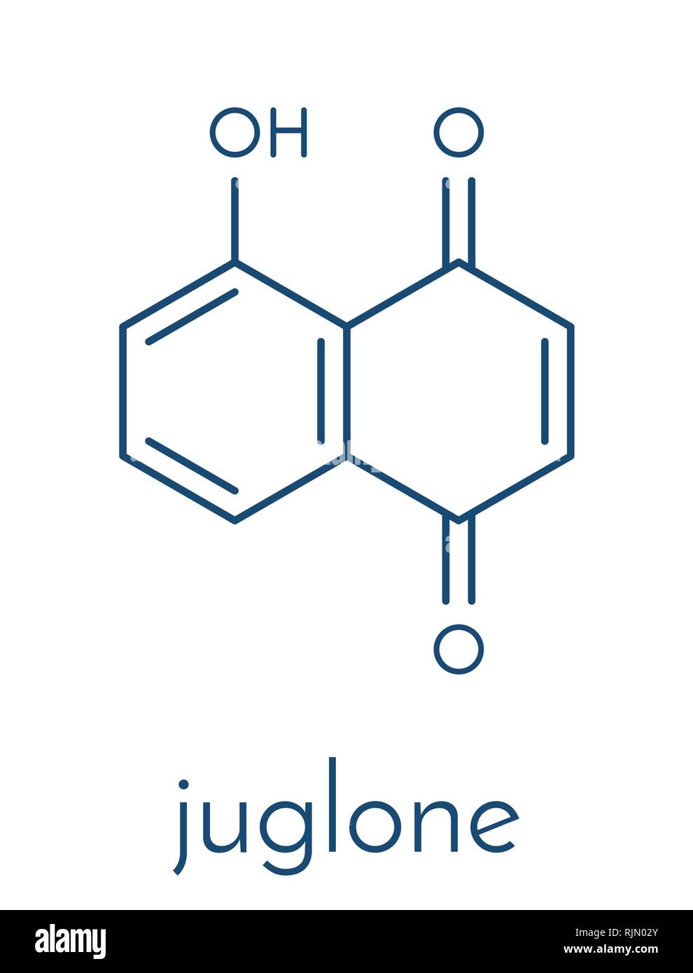 Juglone walnut molecule. Skeletal formula Stock Vector Image & Art Alamy