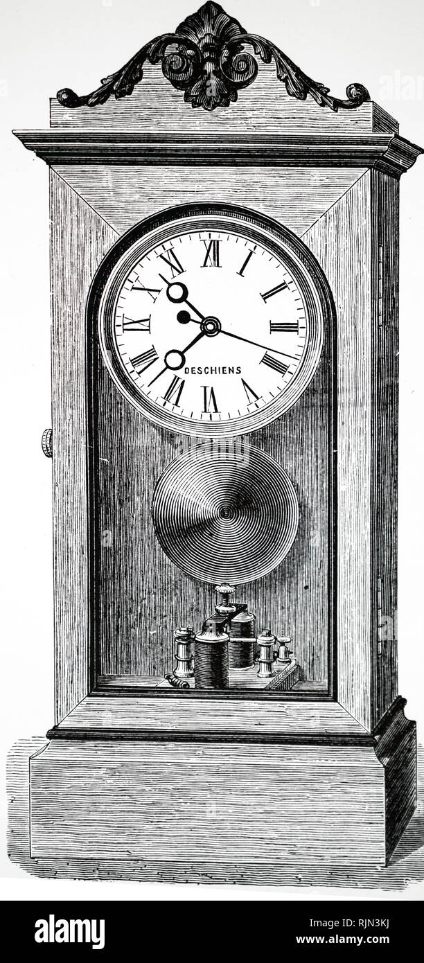 Illustration showing Electric clock by Hipp of Neuchatel, From Amdee