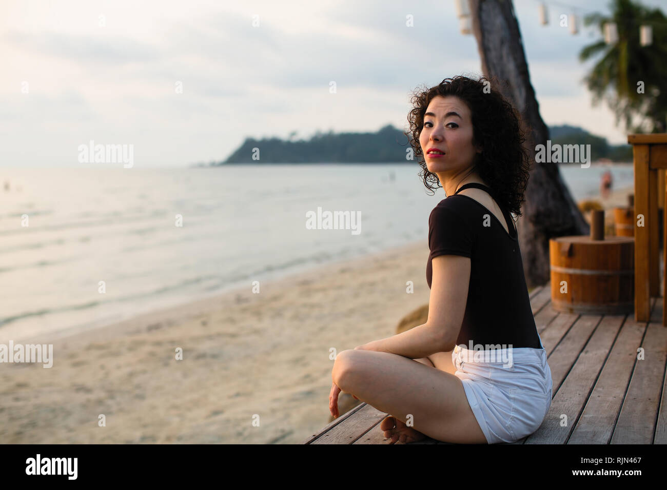 Young asian swimsuit model hi-res stock photography and images - Alamy