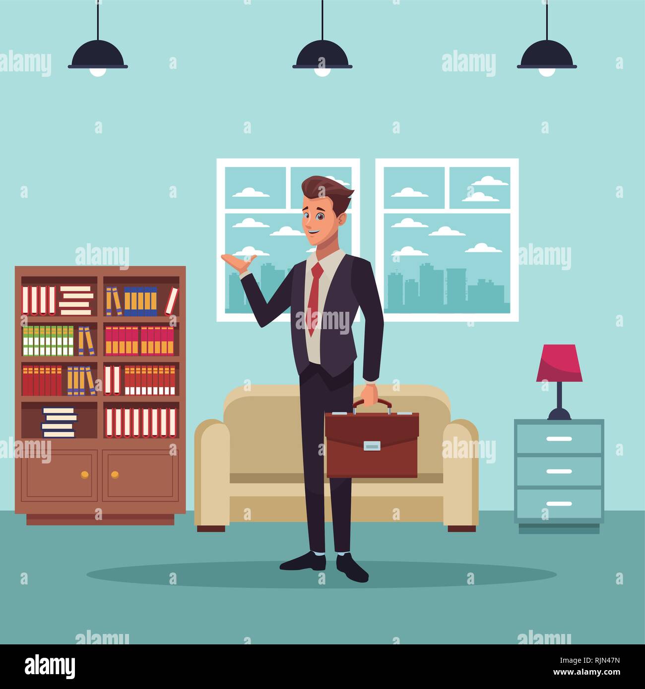 executive businessman cartoon Stock Vector Image & Art - Alamy