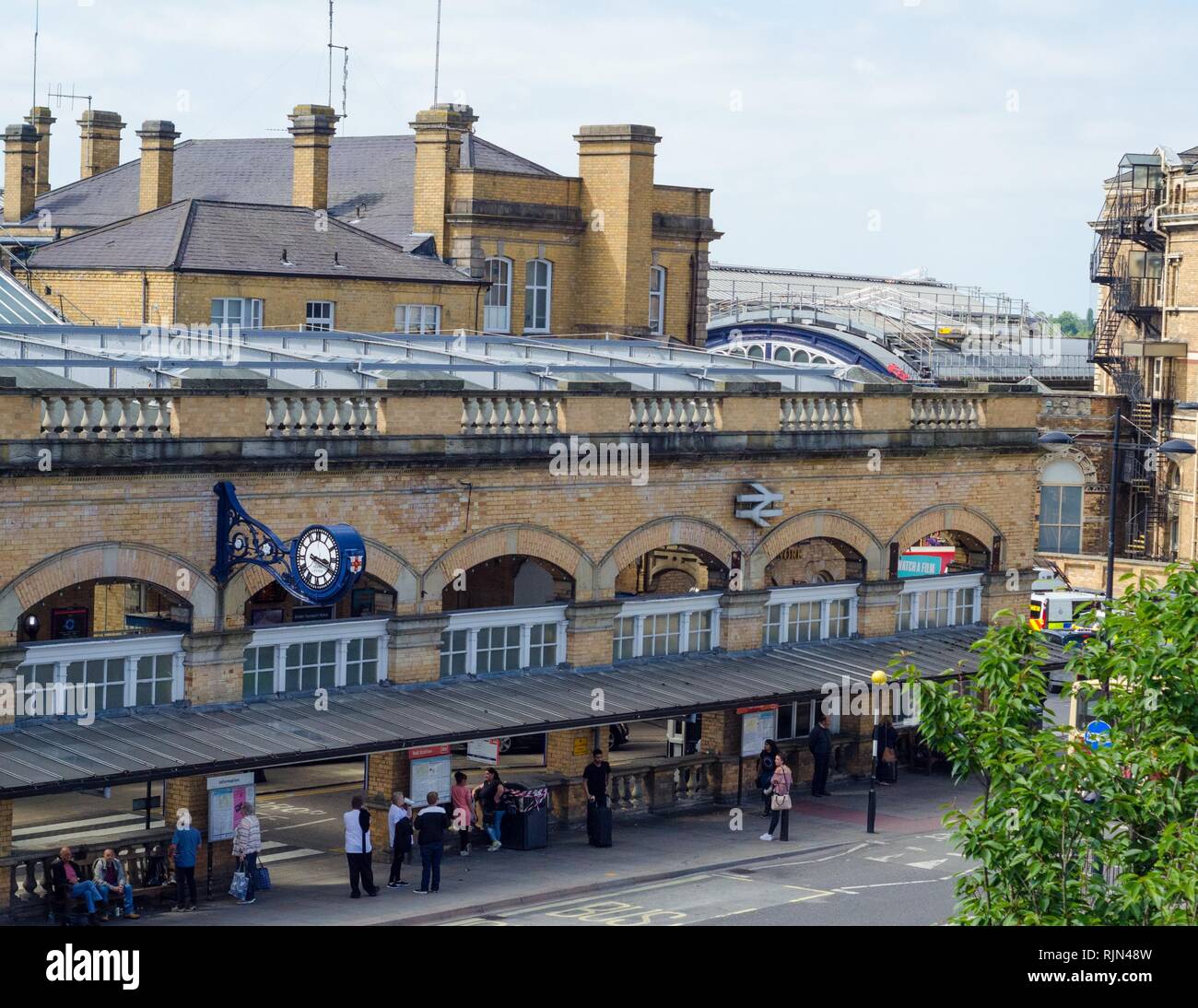 York Railway Station is a fine example of Victorian architecture Stock