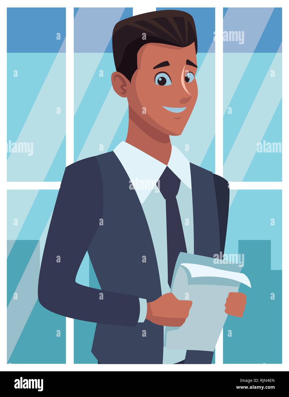 executive businessman cartoon Stock Vector Image & Art - Alamy