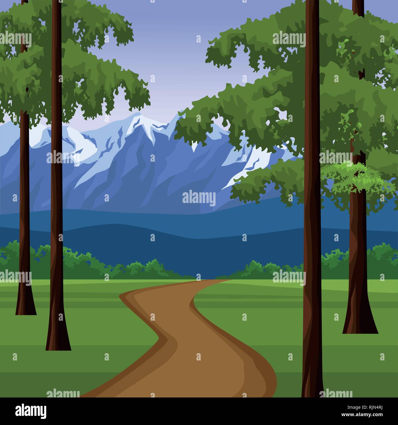 Wanderlust landscape scenery Stock Vector Image & Art - Alamy