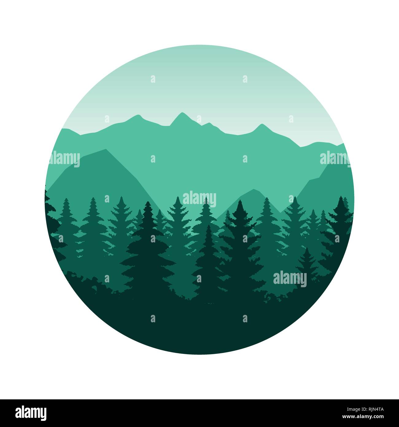 Wanderlust landscape cartoon Stock Vector Image & Art - Alamy