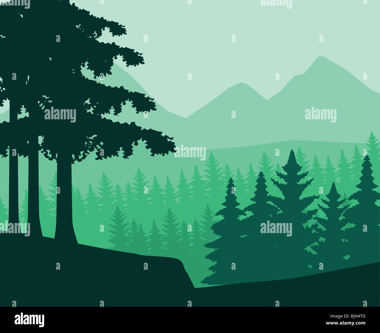 Wanderlust landscape scenery Stock Vector Image & Art - Alamy