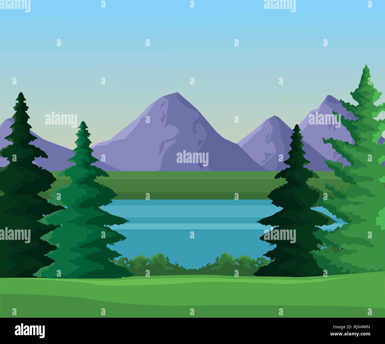 Wanderlust landscape scenery Stock Vector Image & Art - Alamy