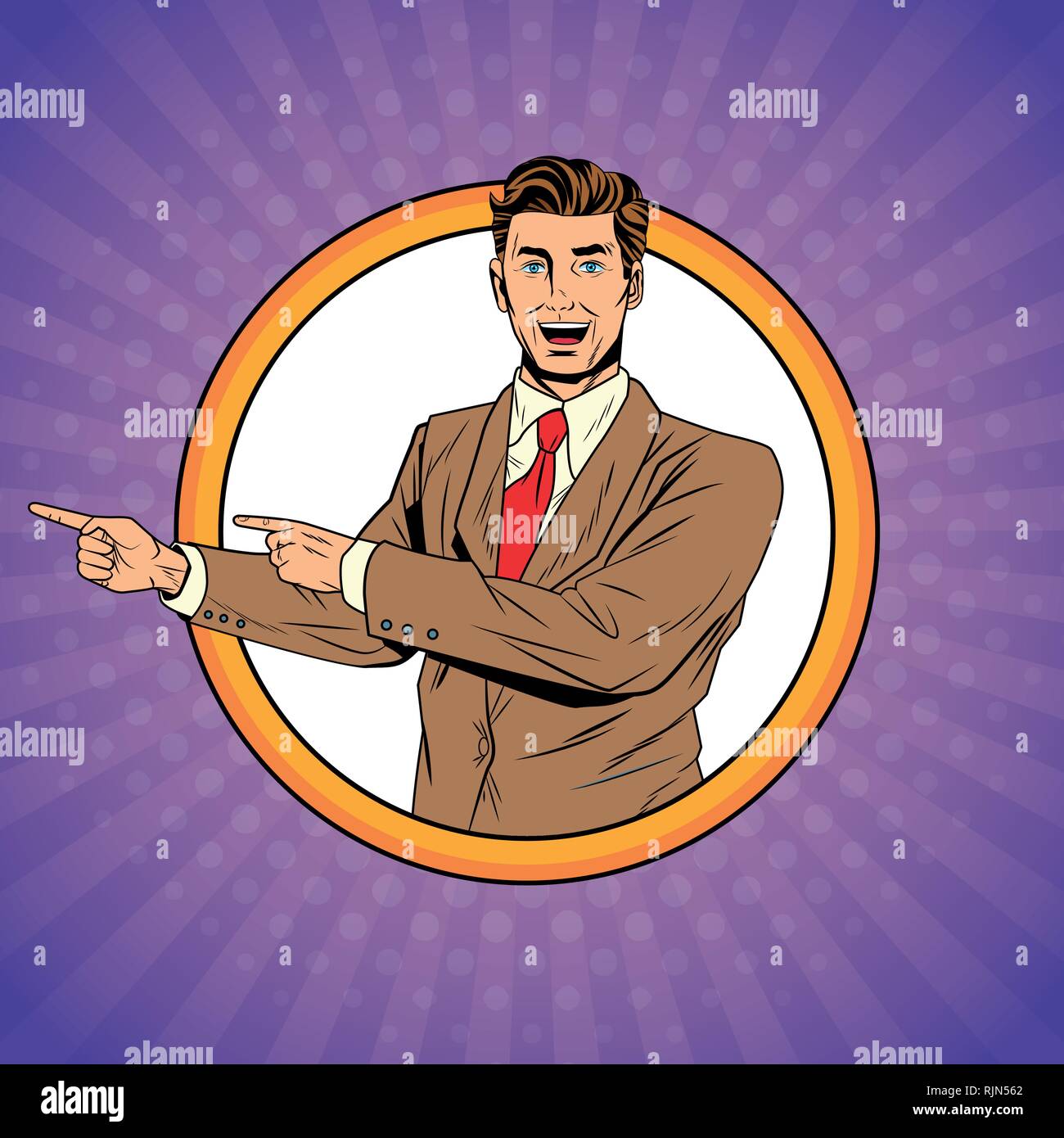 Pop art businessman Stock Vector Image & Art - Alamy
