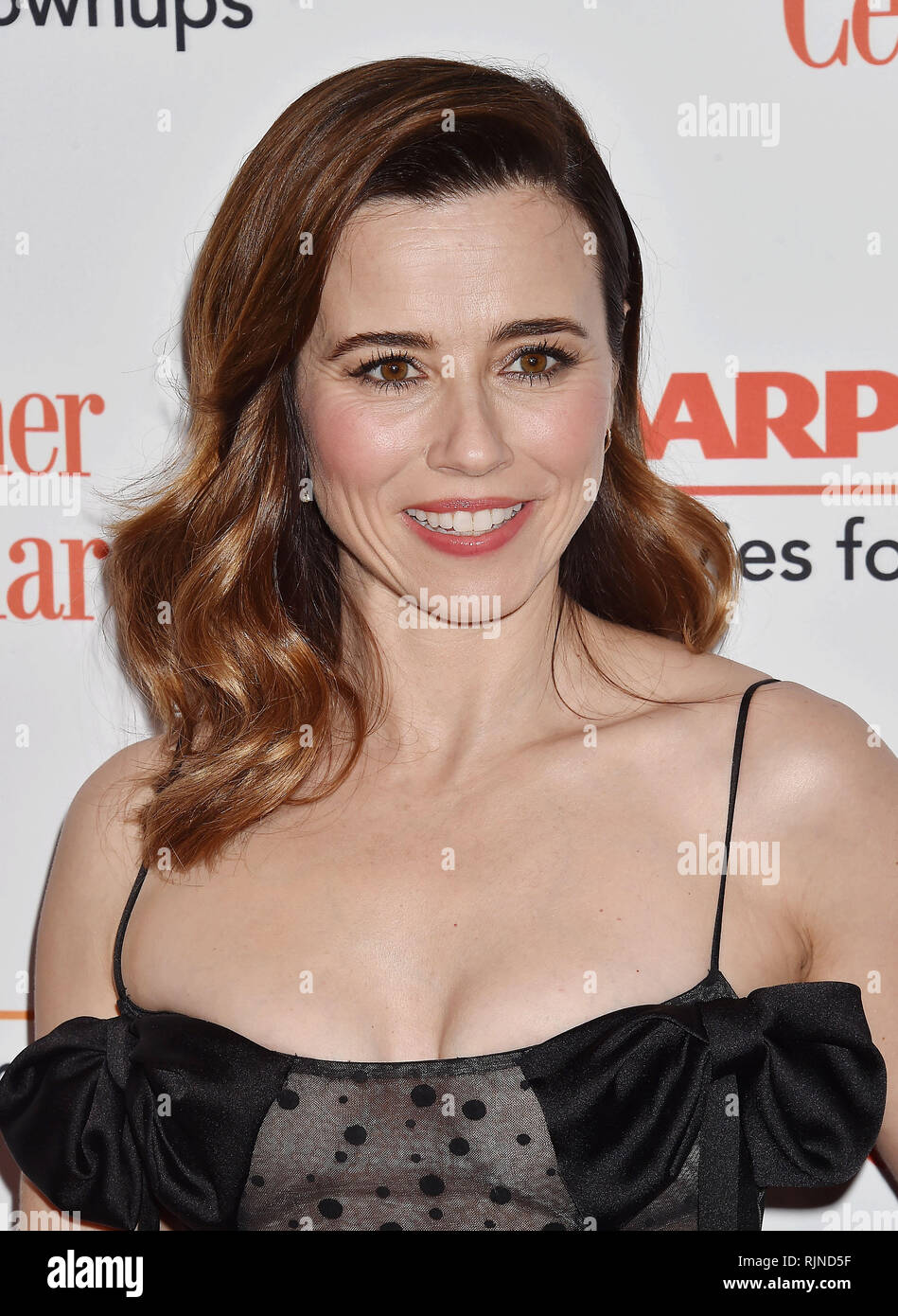 LINDA CARDELLINI American film actress at  the 18th Annual AARP The Magazine's Movies For Grownups Awards at the Beverly Wilshire Four Seasons Hotel on February 04, 2019 in Beverly Hills, California. Photo: Jeffrey Mayer Stock Photo