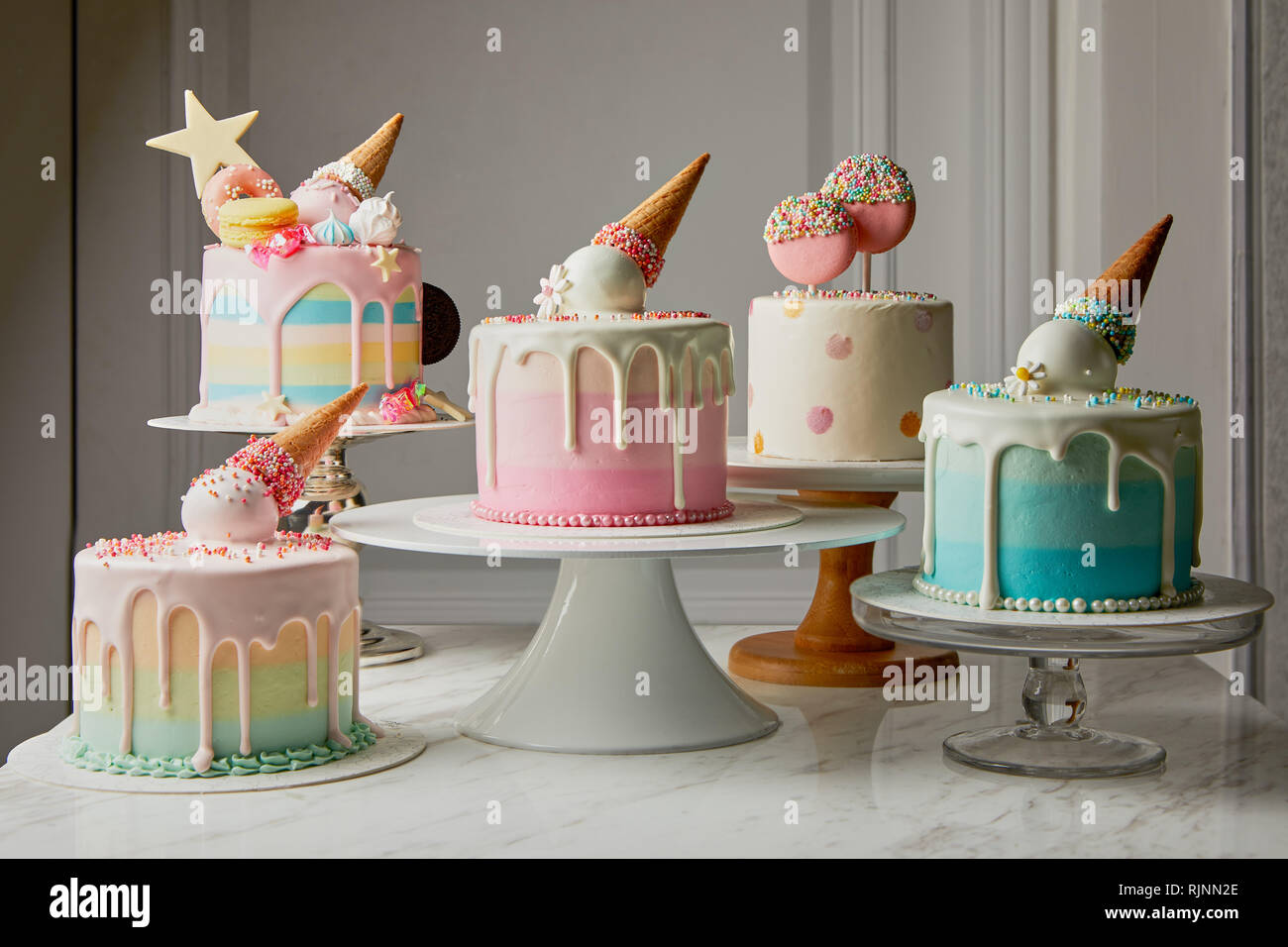 Handmade cake selection Stock Photo - Alamy