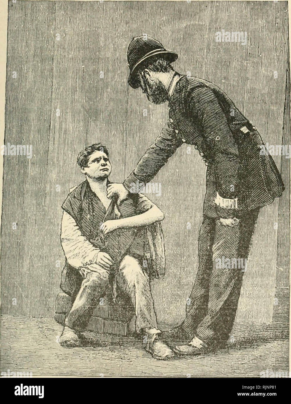 Street Arabs and gutter snipes. The pathetic and humorous side of young vagabond  life in the great cities, with records of work for their reclamation" (1884  Stock Photo - Alamy