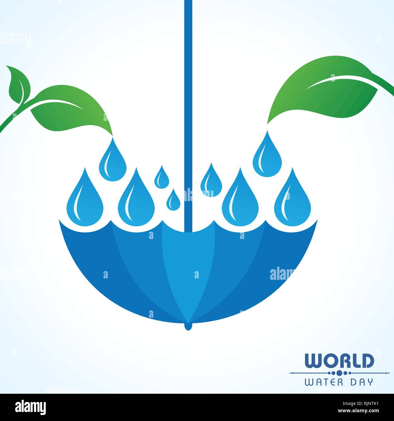 Save Nature Concept - World Water Day Stock Vector Stock Vector