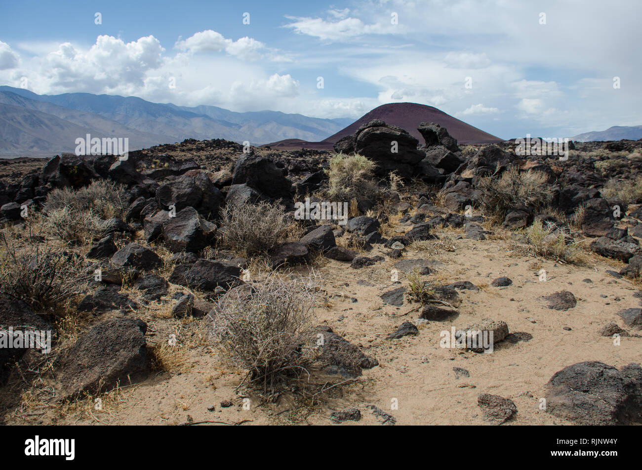 Fossil Falls formed years ago when the Owens River carved through the volcanic basalt rocks in