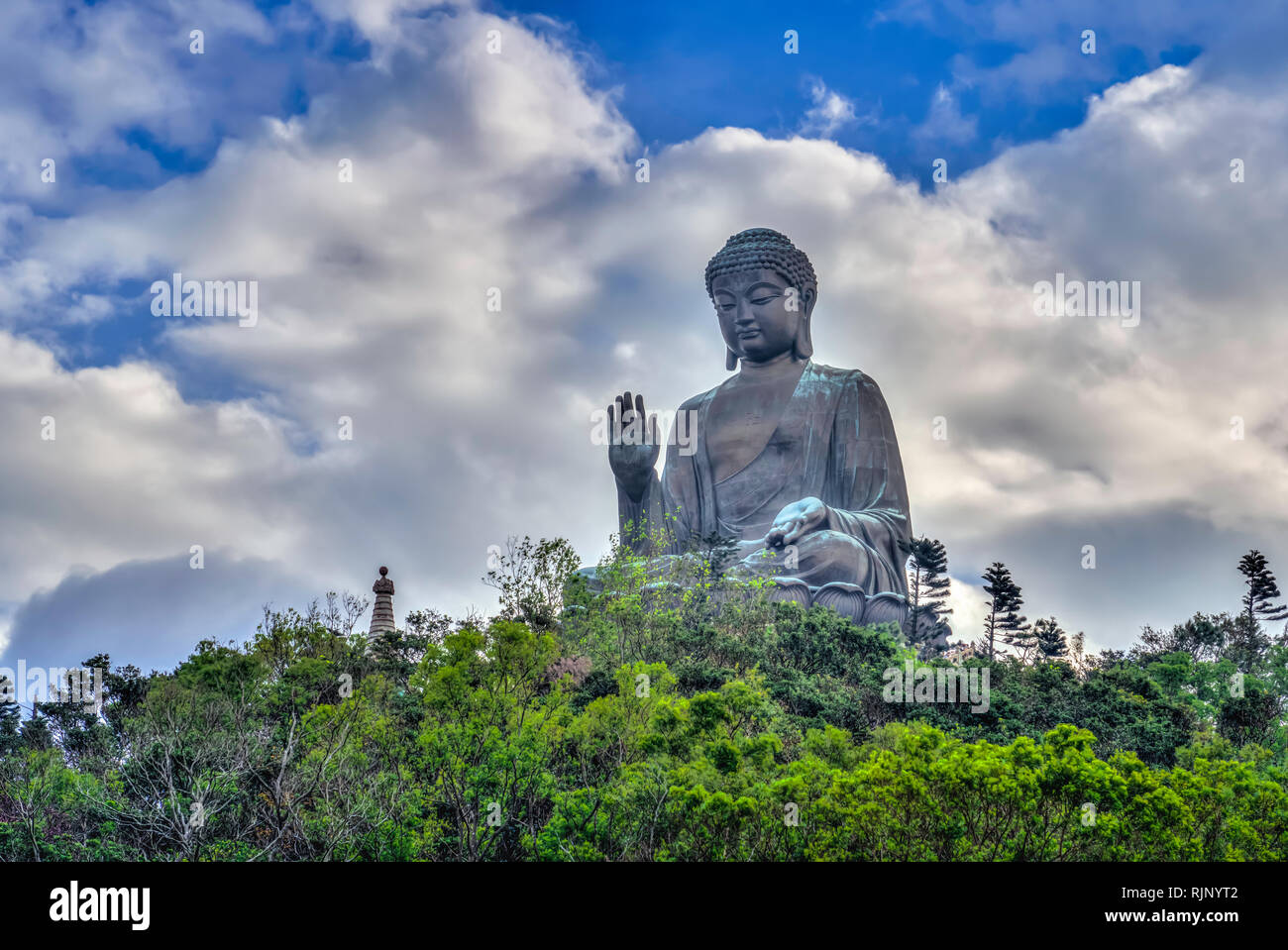 Po Lin Monastery, Lantau Island, Hong Kong, China. Stock Photo Image of buddhist, building Po Lin Monastery, Lantau Island, Hong Kong, China. Stock Photo Image of buddhist, building