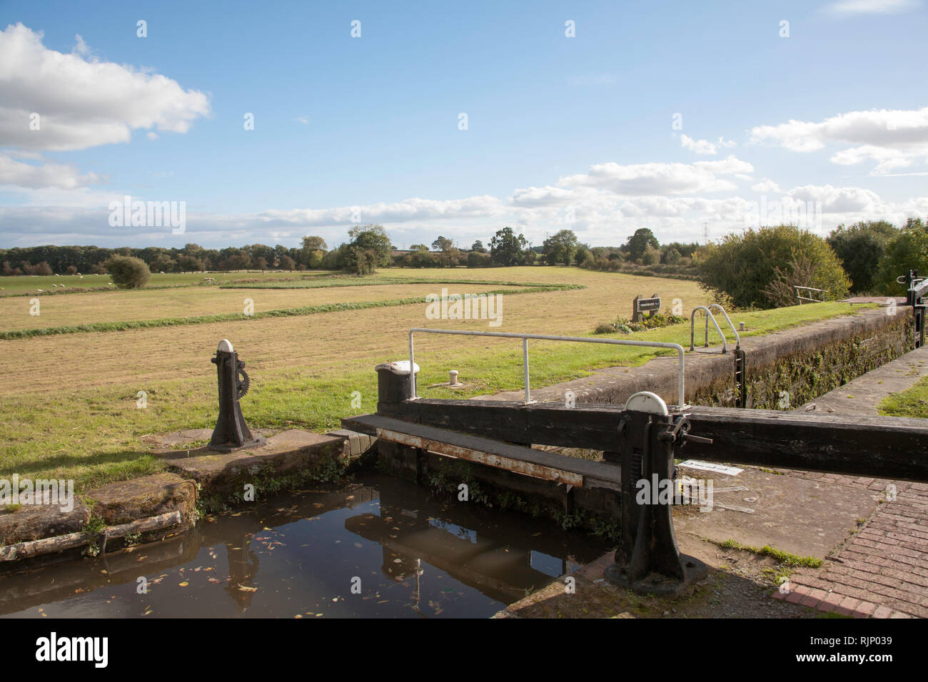 The Montgomery Canal near Lower Frankton Ellesmere Shropshire England