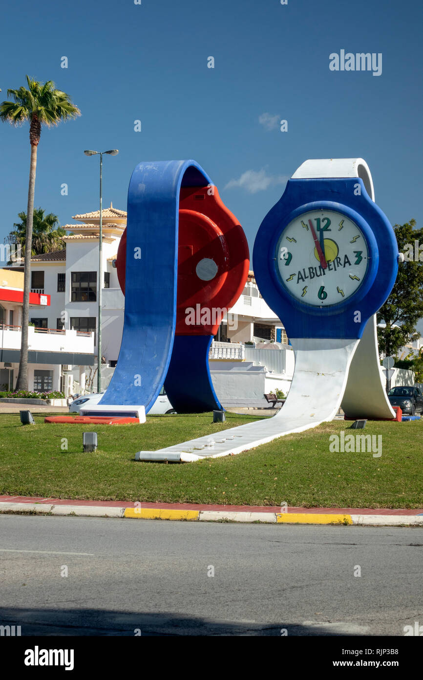 The Watches Roundabout On Avenida Dos Descobrimentos The M526 Road That the-watches-roundabout-on-avenida-dos-descobrimentos-the-m526-road-that