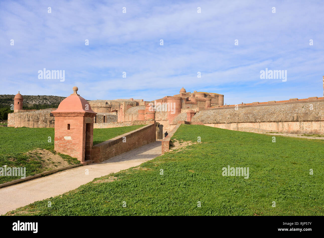Fort de Salses, Salse le Chateau, Languedoc-Roussillon, France Stock Photo
