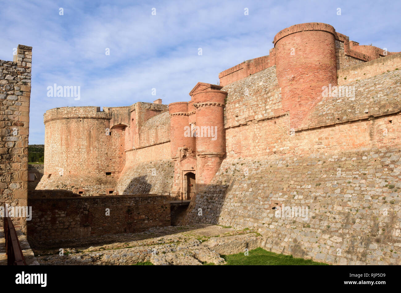 Fort de Salses, Salse le Chateau, Languedoc-Roussillon, France Stock Photo