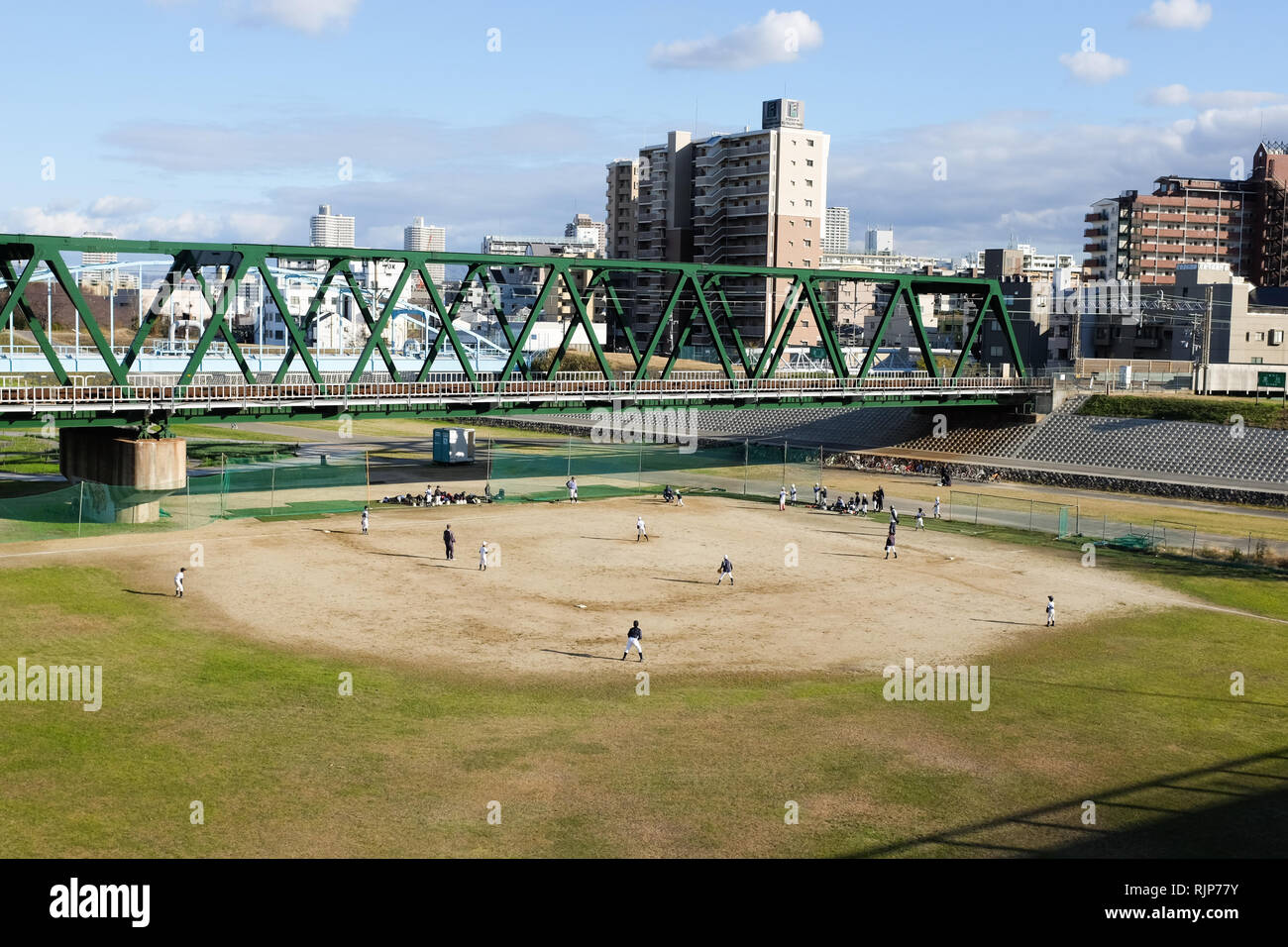 Children playing baseball in Osaka, Japan Stock Photo Alamy
