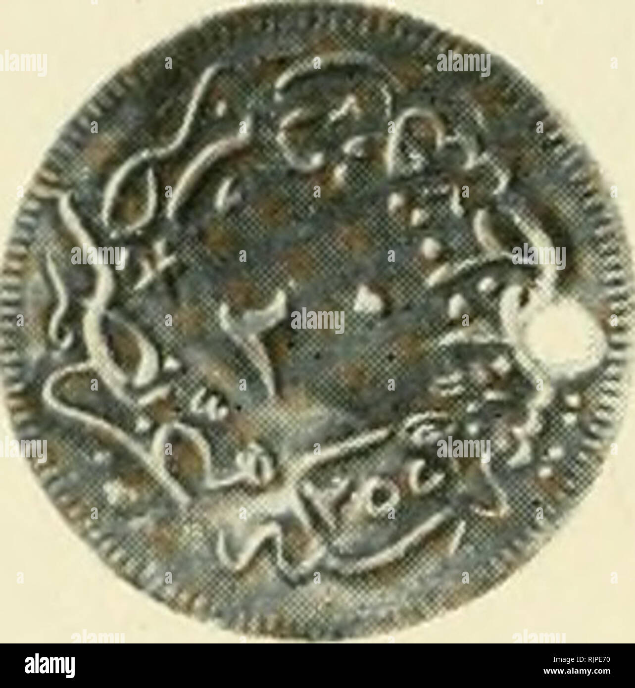 The Australian Museum magazine. Natural history. (1) Chinese Knife Money.&quot; Chinese &quot; Spade Money.&quot; (3) Bronze Crown of James 1690. (4) Turkish Coin with kalima, 18.^9. ;5)