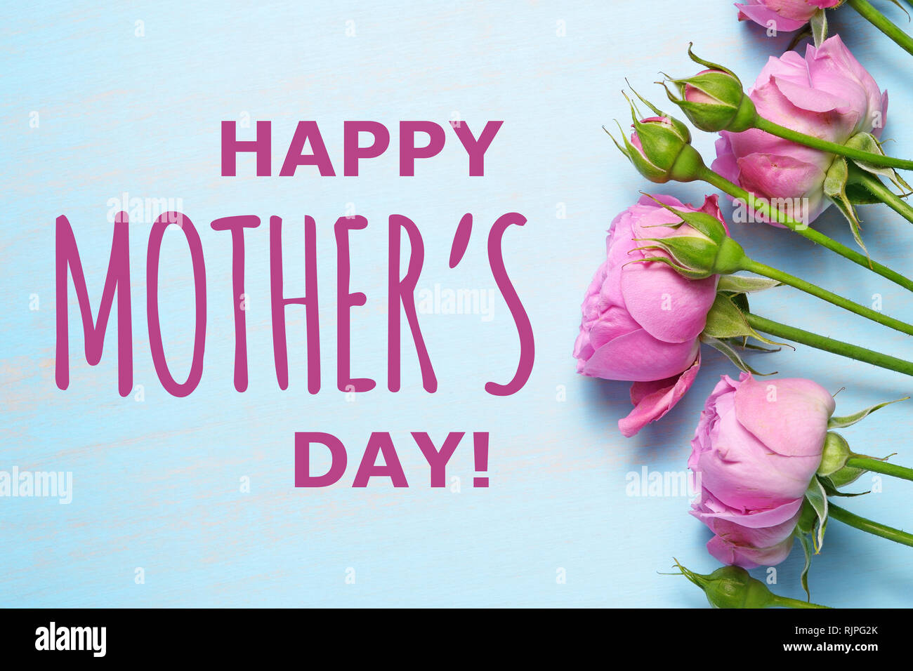 happy mothers day pink roses