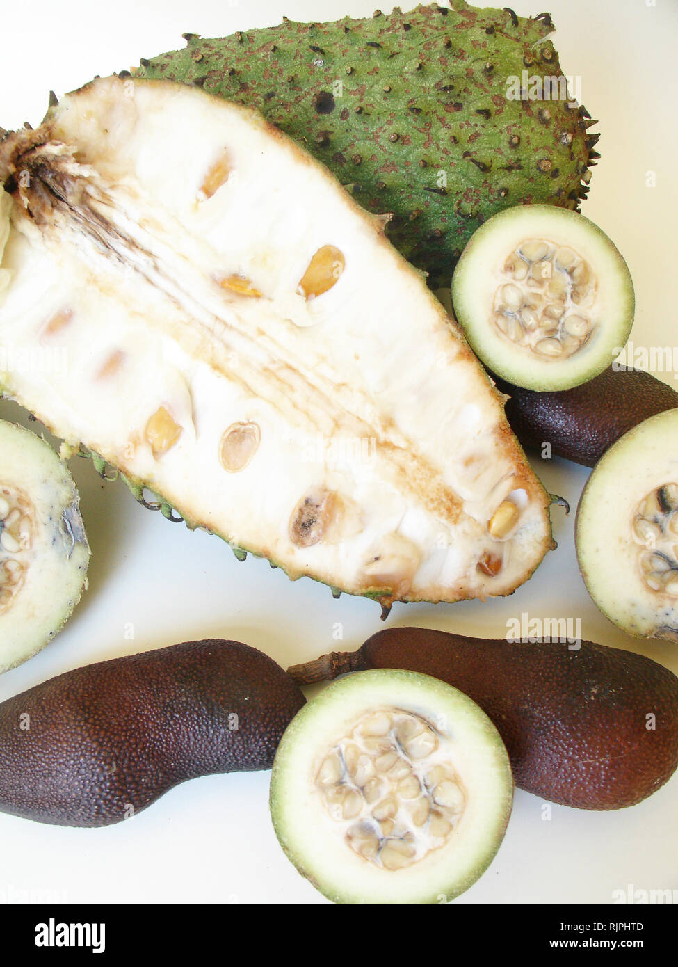 Guanabana (soursop), jenipapo, jatoba, São Paulo, Brazil Stock Photo