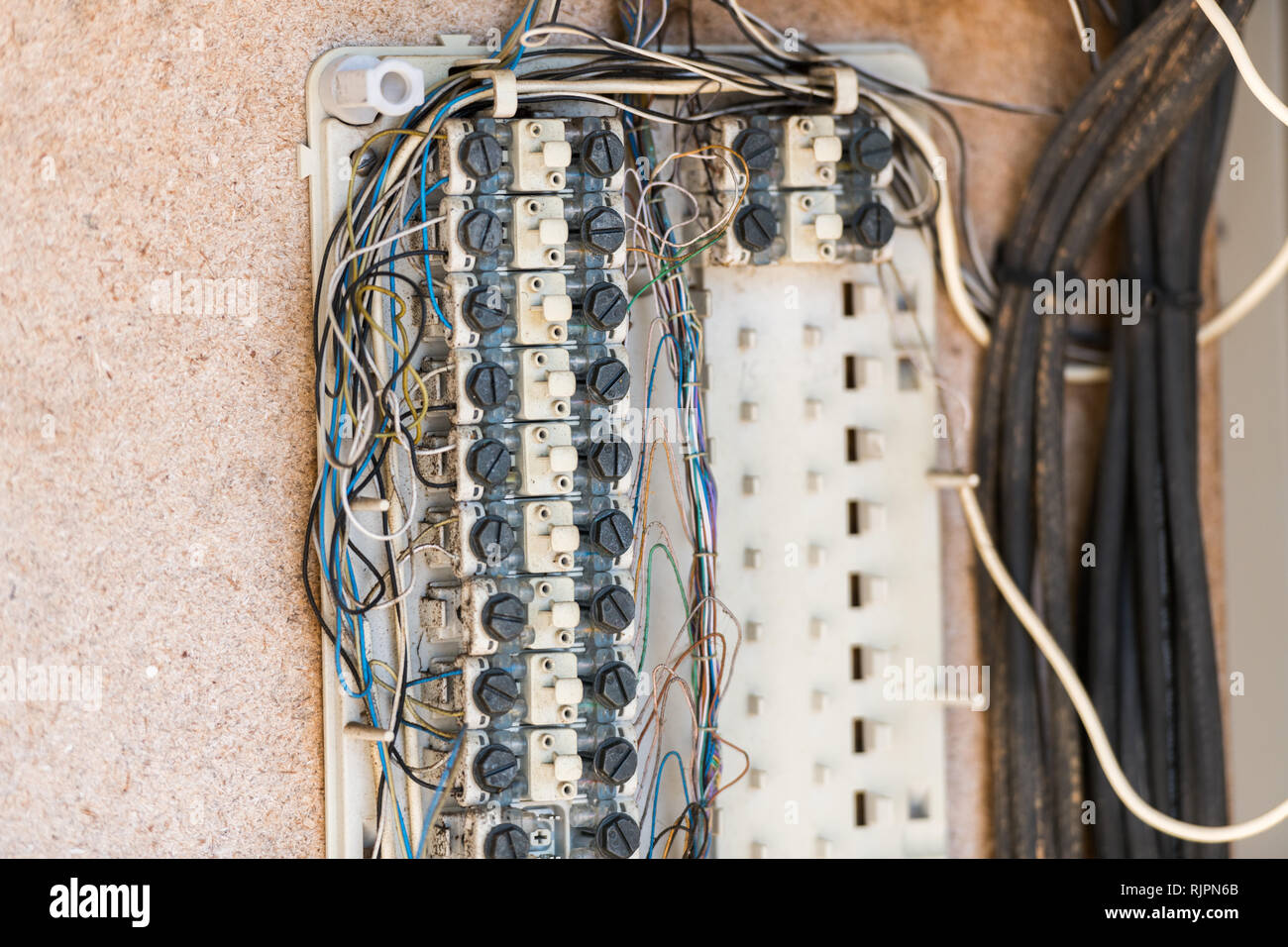 Old Electrical Wiring Stock Photos & Old Electrical Wiring Stock Images