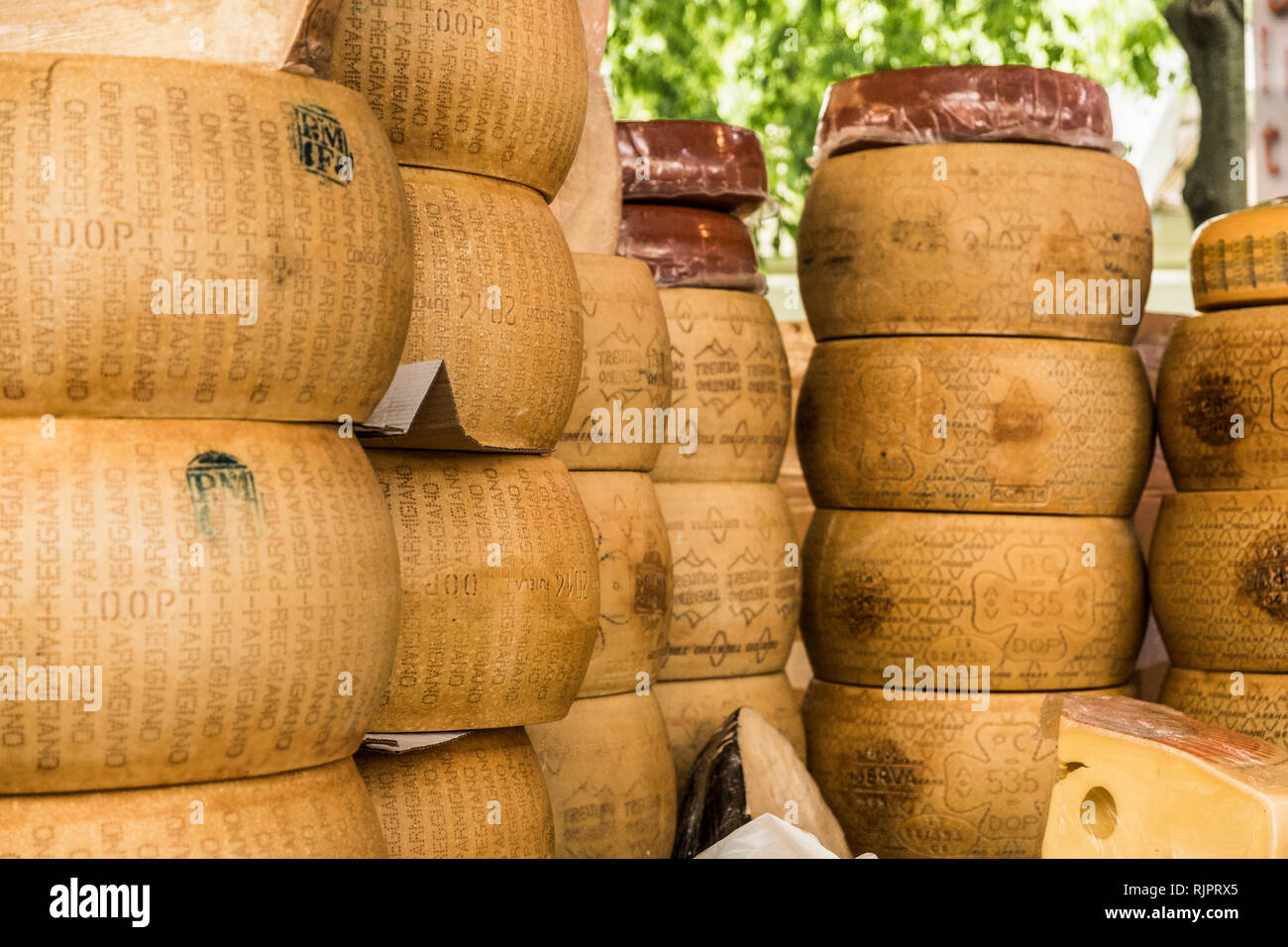 Italian parmesan cheese rounds hires stock photography and images Alamy
